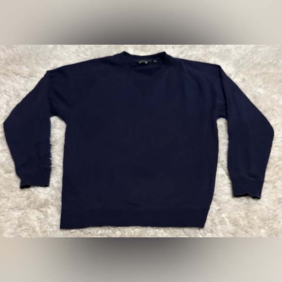 ORVIS Men's Navy Blue Size Medium Sweatshirt EUC - Picture 1 of 3